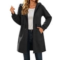 thumbnail image 3 of Cilsoka Women's Zip Up Hoodies Long Tunic Drawstring Sweatshirts Oversized Fleece Casual Long Sleeve 2026 Fall Hoodie Jacket Coat, 3 of 6