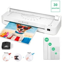 Crenova A3 Laminator Machine, 13-inch Hot and Cold Laminator, with 5 Laminating Sheets for A3, A4, A5, and A6 Sizes, Corner Rounder