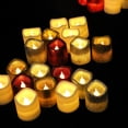thumbnail image 3 of BalsaCircle 12 Glittered LED Battery Operated Votive Candles Lights Wedding Party, 3 of 6