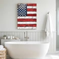 thumbnail image 5 of Canvas Wall Art Independence Day Canvas Art Print American Flag Wood Grain Vintage Pictures Wall Decor for Living Room Bedroom Artwork Decorations Stretched Framed Ready to Hang 8"x10", 5 of 9
