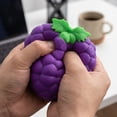 thumbnail image 2 of Grape Squishy Toy , Soft Slow Rising Squeeze Purple Grape Scented  Fruit Fidget Toy Gaint Stress Relief Sensory Toy for Kids & Adults, 2 of 5