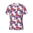 thumbnail image 3 of Rocae Peonies for Men's Moisture-Wicking Crew Tee - T-Shirt for Sports, Outdoor Activities, and Casual Wear, 3 of 9