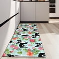 thumbnail image 4 of Boston Terriers and Pioneer Flower Kitchen Rug Mat,Kitchen Runner Rugs Non Skid Washable,Decorative Kitchen Floor Mats for Kitchen,Sink,Laundry,17"X47", 4 of 5