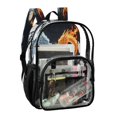 thumbnail image 2 of Ttyddzy Clear Backpack Heavy Duty PVC Transparent Backpack for College Workplace, Ice & Fire Twin, 2 of 8