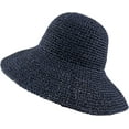 thumbnail image 3 of CoCopeaunts Women Straw Bucket Hat Wide Brim Summer Breathable Hollow-Out Bucket Cap Woven Foldable Roll up Floppy Basin Hat, 3 of 8