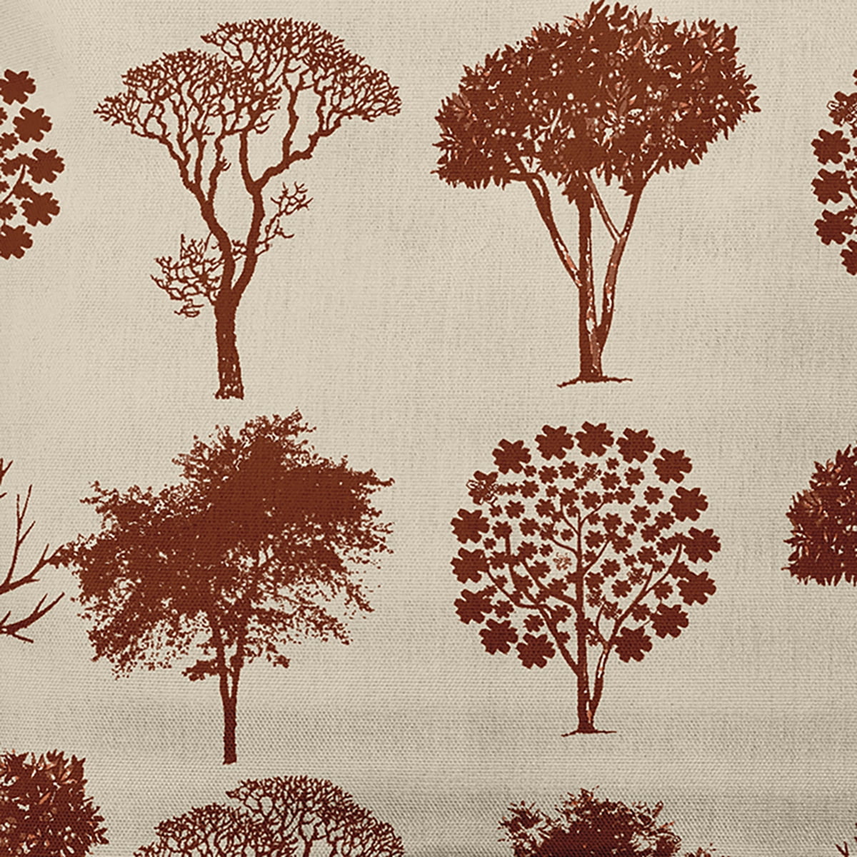 Simply Daisy 26" x 26" Field of Trees Decorative Throw Pillow, Oak