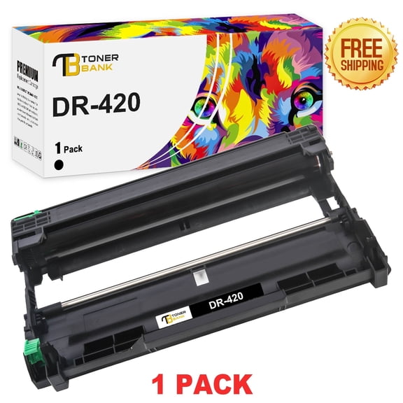 Toner Bank Compatible for Brother DR420 DR-420 Drum Unit HL-2270DW 2280DW 2230 2240 MFC-7360N 7860DW DCP-7065DN Intellifax 2840 Printer (Black, 1 Pack)