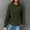 Army Green, variant on Womens Hoodies Casual Long Sleeve Drawstring Waffle Pullover Tops Loose Hooded Sweatshirt with Pocket Army Green 4XL