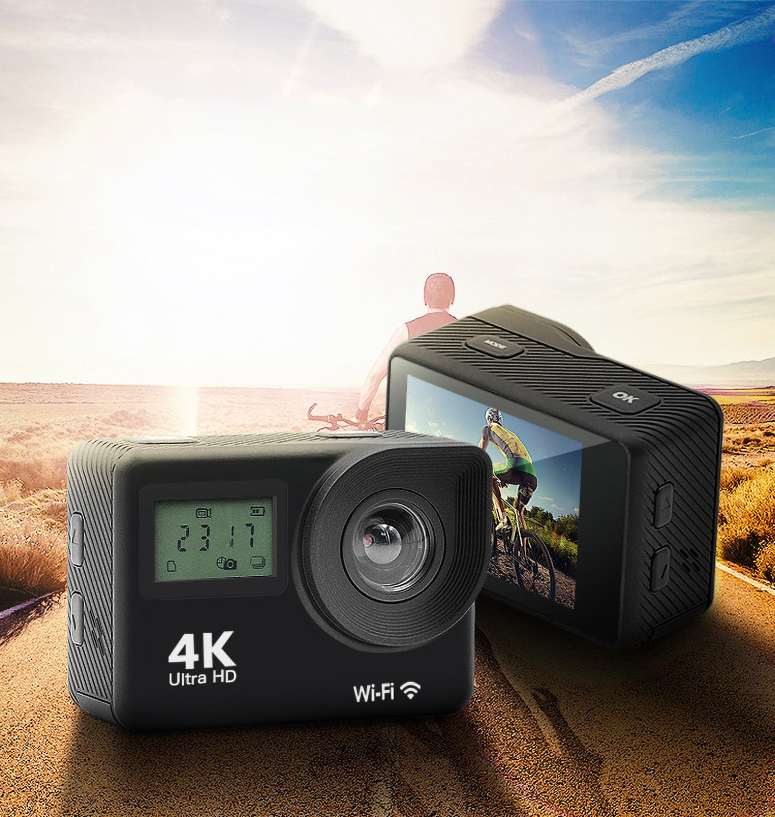 SCNOR HD 4K Digital Video Cameras,16x Zoom,48MP,Portable Camera,3 inch LCD Screen,Black