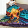 thumbnail image 6 of Fuzoiu Colorful Textured Chihuahua Print Ultra-Soft Micro Fleece Blanket,All Seasons Flannel Throw, Lightweight Blanket for Bed, Sofa, Couch, Movie Night, Camping, and Travel-40"x30", 6 of 7