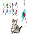 thumbnail image 2 of Paquete de 10 plumas de repuesto para juguetes interactivos para gatos, entretenimiento en interiores., 2 of 5