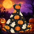 thumbnail image 4 of Fgvctg Womens Halloween Cocktail Dresses for Wedding Guest Crewneck Cocktail Dresses Pumpkin Ghost Witch Graphic Fashion 50's Dress Spaghetti Strap Sleeveless Oversized White Outfits White XL, 4 of 4