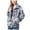 Black, variant on Fesfesfes Women Flannel Coat Long Sleeve Tie-Dye Pocket Zipper Lapel Sweatshirt Plush Fleece Jacket On Sale