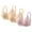 Pink/Beige, variant on 3 Pack Womens Push Up Bras Plus Size Light Lined Wire-Free Brassiere Bow Ruched Full Coverage Everyday Underwear, 42/95BC