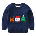 thumbnail image 1 of QUDDERR Chandails pour Enfants Garçons Filles 1-6 Ans Bébé Tricot de Noël Pull Automne Hiver Col Rond pour Tout-Petit, 1 of 9