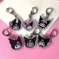 thumbnail image 2 of Llavero Kawaii Sanrio Kuromi, colgante de acrílico transparente de doble cara para bolso de niña, emoticono para novia, regalo de cumpleaños para niños, 2 of 4