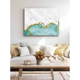 thumbnail image 4 of Turquoise Gold Marble Wall Art for Living Room,Canvas Picture Wall Decor for Bathroom Bedroom,Modern Abstract Marble Crack Texture Painting Artwork for Office Hallway Dining Room Decor 24"x32", 4 of 8