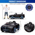 thumbnail image 3 of Bopilon Licensed BMW Kids Ride on Car with Remote Control, 12V Electric Vehicles Car for Toddlers to Drive, 3 Speeds, Bluetooth, Music, LED Light (Black), 3 of 8