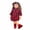Red, variant on Newborn Kid Baby Girl Plaid Princess Party Long Sleeve Dress Clothes Girls Sashes Dresses Cute For Children Girl
