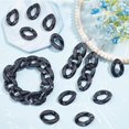 thumbnail image 4 of Acrylic Curb Chains Unwelded Black 39.37 inch(100cm) Link: 29x21x6mm 1m/strand, 4 of 7