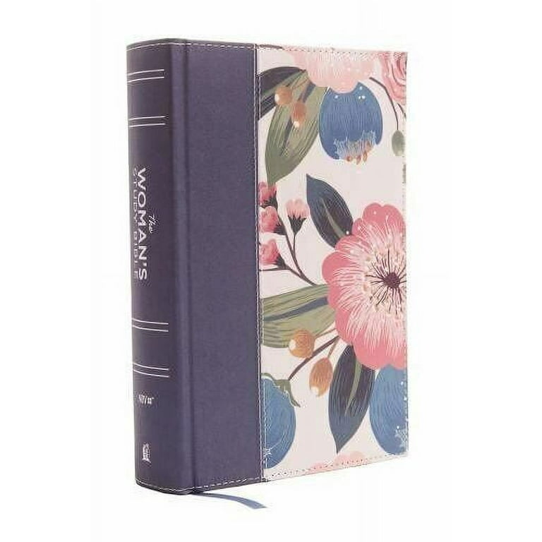 NIV, the Woman's Study Bible, Cloth Over Board, Blue Floral