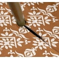 thumbnail image 3 of Vargottam Nappe Ronde Intérieure/extérieure 58 Pouces avec Trou pour Parasol et Fermeture Éclair, Nappe Imperméable, Nappes pour Table de Jardin - Marron Clair, 3 of 7