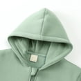 thumbnail image 5 of Coerni Boys Girls Zip Up Hoodie Sweatsuit Set Toddler Baby Solid Fleece Sweatshirt Outfits Kids Trendy Warm Outerwear with Pockets, 5 of 9