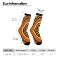 thumbnail image 2 of Xecao Colorful Swirl Pattern Sport Socks for Women and Men Crew Socks Sporty Calf Socks Casual Socks, 2 of 6