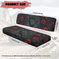 thumbnail image 7 of HUIACONG Black Crow UTV Seat Covers Waterproof Breathable 2 PSC UTV Seat Covers Non-Slip Soft Suitable for Kawasaki Mule 3010, 7 of 7