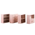 thumbnail image 4 of 4pcs Mini Maison Armoire Décor Miniature Meubles d'Armoire en Bois Modèles, 4 of 8