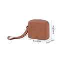 thumbnail image 3 of MMJ Wrist Strap Attached Square Waterproof Silicone Zipper Pouch Earbud Cable Coin Passport Storage Bag 3.15x1.18x1.97in, 3 of 6