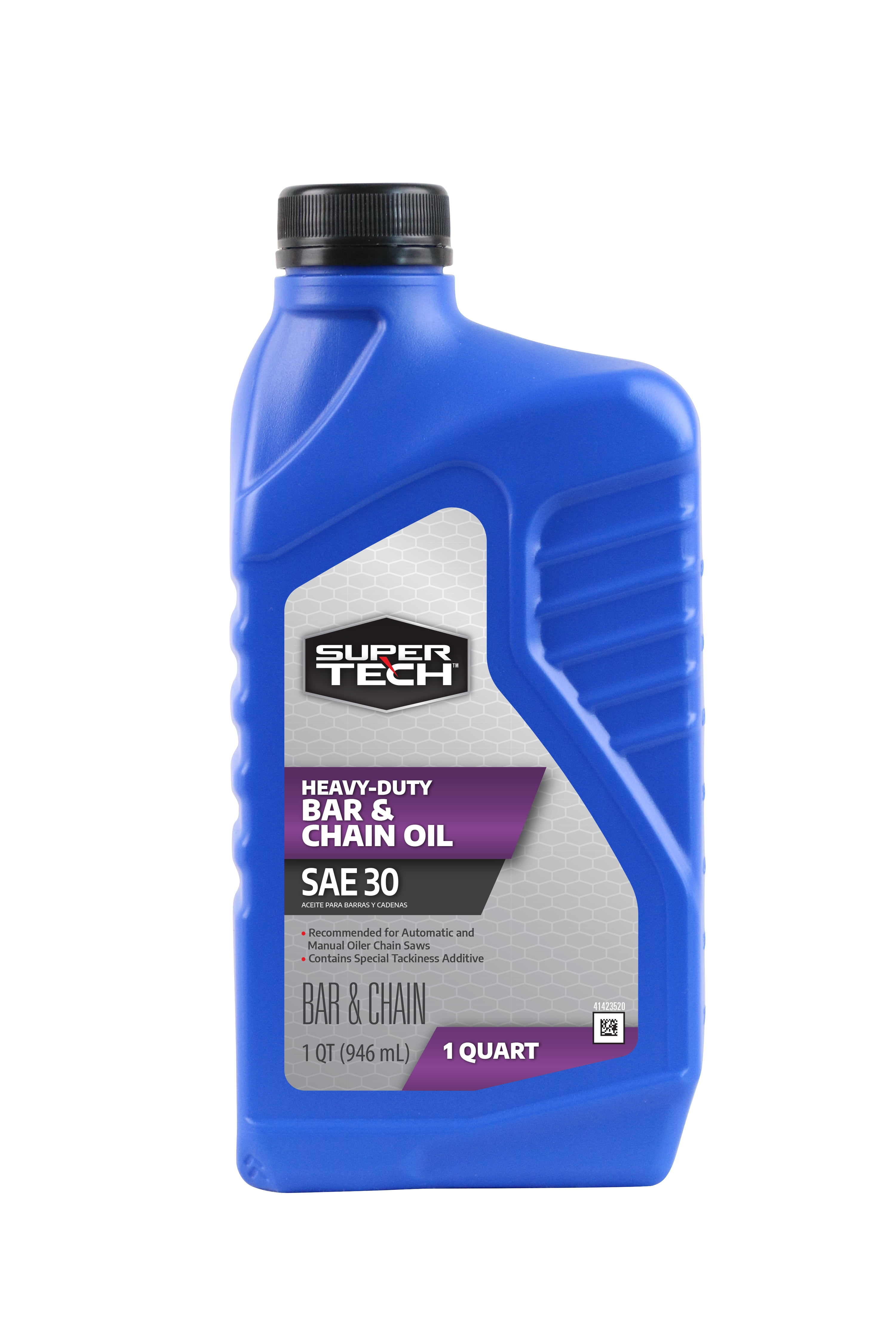 Super Tech SAE 30 Bar and Chain Oil, 1 Quart Bottle