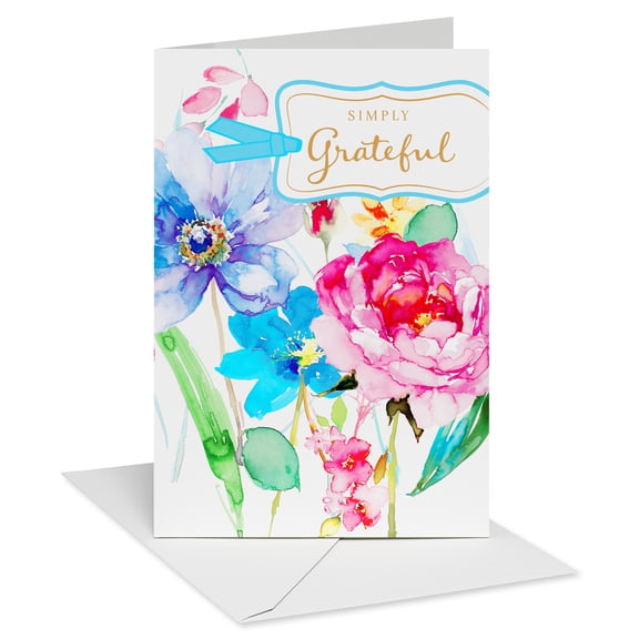 American Greetings Thank You Card (Florals)
