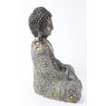 thumbnail image 2 of Feng Shui 10" Grey and Bronze Buddha Dhyani Mudra Home Decor Peace Statues, 2 of 4