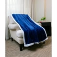 thumbnail image 5 of Sherpa Fleece Throw Blanket, Reversible Super Soft Luxurious Plush Blanket Throw, 5 of 7