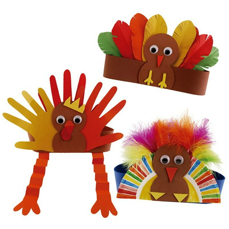 Hat Template How To Make A Paper Turkey Hat How To Make A Turkey