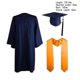 thumbnail image 4 of Bachelor Robes+hat Set University Graduation Gown Student High School Uniforms, 4 of 4