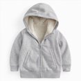 thumbnail image 5 of TOWED22 Girls Zip Up Hoodies Teen Fleece Full-Zip Sweatshirts Jacket Casual Fall Hoodie with Pocket(Light Gray,5-6 Y), 5 of 7