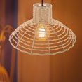 thumbnail image 4 of unbranded De Rattan Tejido Para Colgar Bohemio Decorativa Amarillo Claro, 4 of 6