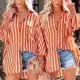 thumbnail image 4 of Sonducket Blusas de fibra para mujer Camisas para una apariencia moderna y cómoda Camisas y blusas para mujer Mujer Manga larga Prendas para la parte del cuerpo naranja SG, 4 of 5
