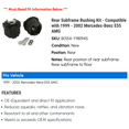 thumbnail image 2 of Rear Subframe Bushing Kit - Compatible with 1999 - 2002 Mercedes-Benz E55 AMG 2000 2001, 2 of 2