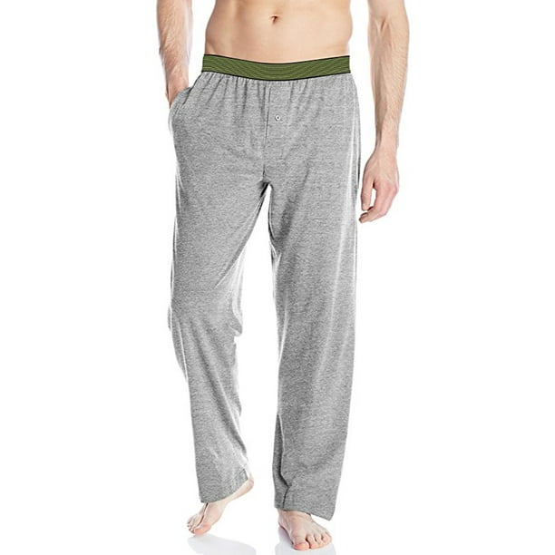 Hanes Men’s XTemp Tagless Knit Cotton Lounge Sleep Pants With Fly