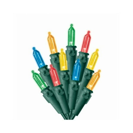 Inliten 130597 50 Count Battery-Operated LED Mini Lights - Multi Color