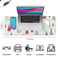 thumbnail image 5 of Long Mouse Pads for Desk,Multicolor Christmas Tree Pattern Desk Mats on Top Of Desks, Desk Mouse Pad Extra Large with 3mm Non-Slip Base and Stitched Edge for Gaming,Office,Work,Home 31.5x11.8in, 5 of 5