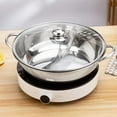 thumbnail image 2 of LCXmlly Double-Flavoured Hotpot DoubleFlavored Stainless Steel Pot Set: Binaural Induction Cooker Compatible, 2 of 5