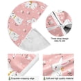 thumbnail image 2 of FMSHPON Easter Cute BunnyFlowers Xmas Christmas Tree Skirt Stand Mat for Holiday Party Decoration Indoor Outdoor 48 inches, 2 of 6