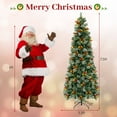 thumbnail image 3 of Costway 7.5 FT Artificial Xmas Tree with 1096 Branch Tips 460 Warm White LED Lights, 3 of 10