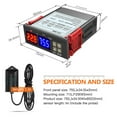 thumbnail image 3 of MYG 12V/24V/110-220V STC-3028 Digital Dual LED Temperature Controller Thermostat, 3 of 10