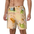 thumbnail image 2 of Xecao Scandinavian Style Hygge for Men's Swimming Trunks Swim Trunks Quick Dry Swim Shorts with Mesh Lining Funny Swimwear Bathing Suits, 2 of 9