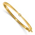 thumbnail image 1 of Quality Gold XB202 14K Yellow Gold Hinged Bangle Bracelet Mounting, 1 of 1